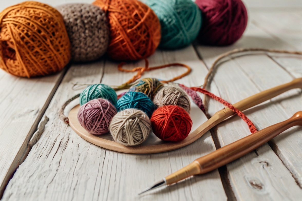 Bộ dụng cụ tự làm túi len.