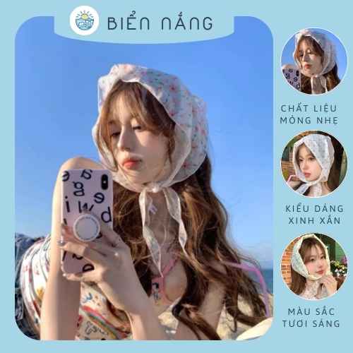 Khăn turban, khăn voan trùm đầu đi biển - Ảnh 4