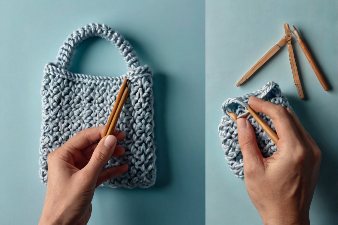 Quy trình móc túi thủ công.