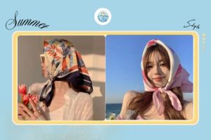 Khăn đội đầu lụa