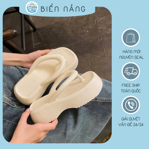 Dép đi biển cho nữ đế cao