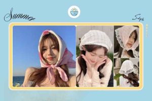 Cách thắt khăn đội đầu đi biển