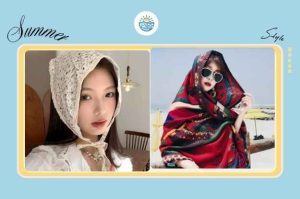 Xu hướng khăn đội đầu đi biển theo năm